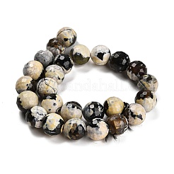 Fuoco naturale agata crepitio fili di perline&nbsp;G-L595-A02-01B