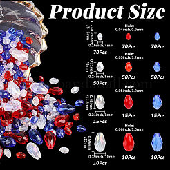 435pcs 12 styles de perles de verre transparentes&nbsp;EGLA-PA0001-52