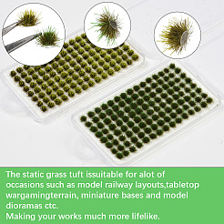 208 шт. 2-цветные нейлоновые мини-пучки травы&nbsp;AJEW-SP0003-17B