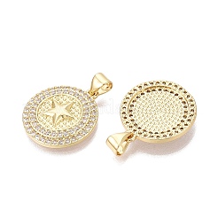 Messing micro pave klare zirkonia anhänger&nbsp;KK-N287-43G-04