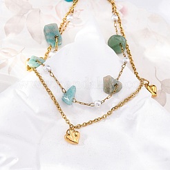 Многорядные браслеты-цепочки из нержавеющей стали 304 в стиле бохо&nbsp;BJEW-Z088-01A-G