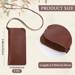 Прямоугольный футляр для очков из искусственной кожи&nbsp;AJEW-WH20130-58A