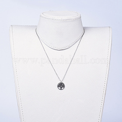 Set di collane e orecchini pendenti in acciaio inossidabile&nbsp;SJEW-JS01027