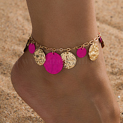 Браслеты на ногу с кисточками из текстурированного сплава&nbsp;FS-WG7E5E5-01