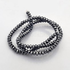 Electroplate non magnetici ematite sintetico fili di perline&nbsp;G-J208D-01