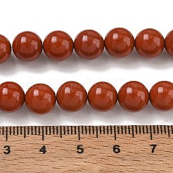 Grade A d'un jaspe rouge naturel brins de perles&nbsp;G-P075-36-8mm