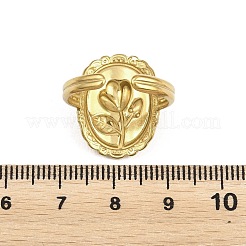 Anelli aperti con polsino in acciaio inossidabile 304 per donna&nbsp;LS-RJEW-A102-05G