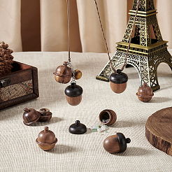 8 шт. 2 стиля подвески-медальоны из натурального дерева&nbsp;WOOD-GA0001-72