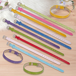 20 Stück Uhrenarmbänder aus PU-Leder in 10 Farben&nbsp;AJEW-CY0002-89