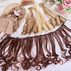 4 perruque de poupée en fibre haute température&nbsp;DOLL-GL0001-04C