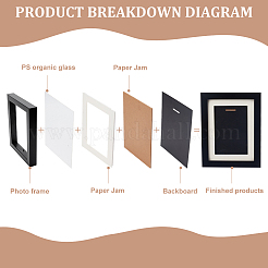 Деревянная витрина для одной медали&nbsp;ODIS-WH0086-113A
