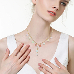 140 шт. 7-х цветные акриловые подвески в виде лотоса&nbsp;FIND-SC0019-60