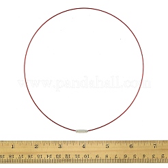 32 шт. 8-цветный шнур из нержавеющей стали для ожерелья&nbsp;TWIR-FS0001-01