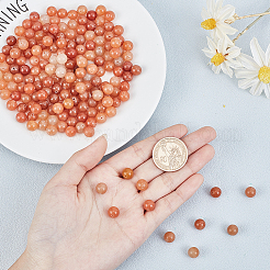 Натурального красного бисера авантюрин&nbsp;G-OC0001-26