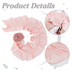 Ruban à volants en polyester&nbsp;DIY-WH0632-77A