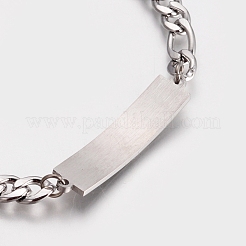 Ионное покрытие (ip) пары 304 нержавеющая сталь id браслеты наборы BJEW-I283-08