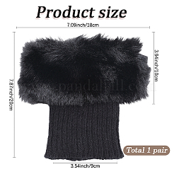 Носки из акрилового волокна шерстяной пряжи чехол для ног&nbsp;AJEW-WH20018-149B