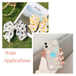 300шт 3 стиля прозрачных кабошонов из смолы&nbsp;CRES-YS0001-05