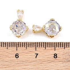Pendentifs de verre en laiton&nbsp;GL-CBABDD8-09G