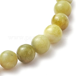 Браслеты из натурального китайского нефрита с круглыми бусинами для женщин и мужчин&nbsp;BJEW-TA00599