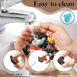 16шт 8 стиля силиконовые бусины&nbsp;SIL-CJ0001-17