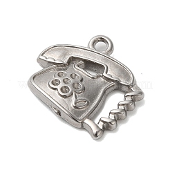 Pendentifs en acier inoxydable 304 anti-ternissement avec strass&nbsp;STAS-N103-40P