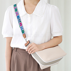 Вышивка полиэфирными лентами в этническом стиле&nbsp;OCOR-WH0077-29B