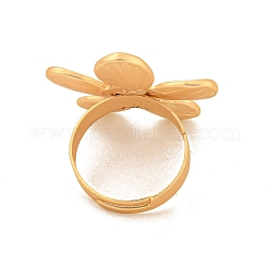 Регулируемые кольца из матового золотого сплава для женщин&nbsp;LS-RJEW-K260-07B