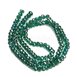 Chapelets de perles en verre électroplaqué&nbsp;GL-CBAA615-02D
