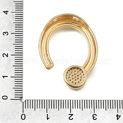 Pendentifs en laiton zircon cubique transparent&nbsp;CU-CBA3569-01G-C