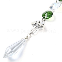 Стеклянные восьмиугольные бусины подвесные ловцы солнца&nbsp;HJEW-JM02217