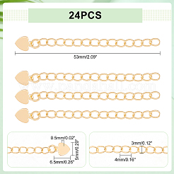 24 шт. латунный удлинитель цепи&nbsp;KK-UN0001-80-NF