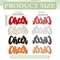 4 pieza de hilo para bordar toallas de 4 colores para planchar o coser.&nbsp;PATC-FG0002-85