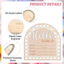 Baby-Foto-Requisiten aus Holz&nbsp;DJEW-WH0015-110A