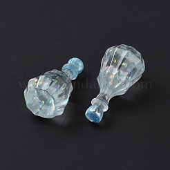 Flacon factice cabochon en résine transparente&nbsp;LS-RESI-E025-06C