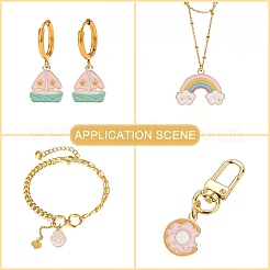 40шт 8 стиля подвески из сплава с эмалью&nbsp;ENAM-CJ0004-76