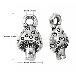 Tibetischer stil Aluminium Anhänger & Charms&nbsp;TIBEP-A828-AS