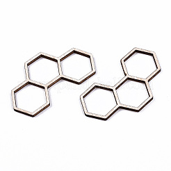Liens de menuisiers en filigrane de bois de peuplier naturel non fini&nbsp;WOOD-S045-127