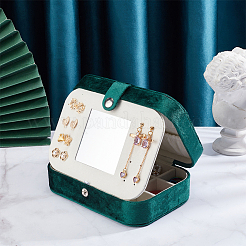 Set di gioielli in velluto rettangolare&nbsp;AJEW-WH0329-67B