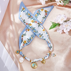 Collane con sciarpa in poliestere per donna&nbsp;NJEW-HS00028