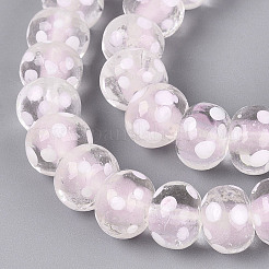 Chapelets de perles vernissées manuelles&nbsp;LAMP-N037-05G