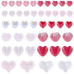 100pcs 5 Arten transparente Glasperlen&nbsp;GLAA-SC0003-14