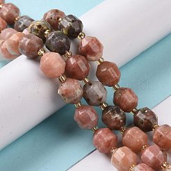 Натуральные нити из яшмы в цвету сливы&nbsp;G-G990-F16