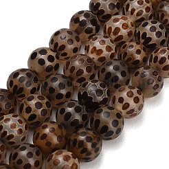 Estilo tibetano dZi abalorios hebras&nbsp;GG-NH0001-A02-8MM