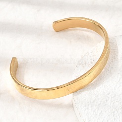 Bracciali rigidi aperti in acciaio inossidabile 304 da donna&nbsp;SA-CBAC920-08G