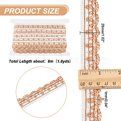 8 m langes Spitzenband aus Polyester für Gardinen&nbsp;DIY-NB0008-30D