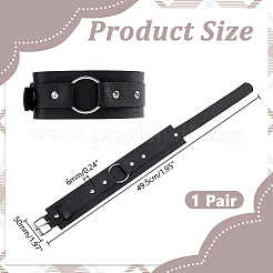 Bracelet en cordon de simili cuir (2 pièce) pour homme et femme&nbsp;BJEW-HY0002-75