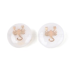 Бусины из натуральных пресноводных ракушек&nbsp;SHEL-N037-02F-G