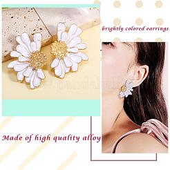 Vintage-Blumen-Ohrstecker für Damen&nbsp;JE1095E