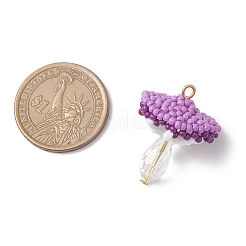 Подвески-грибы из стеклянных бусинок&nbsp;PALLOY-MZ00851-02